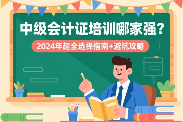 中级会计证培训哪家强？2024年超全选择指南+避坑攻略