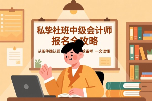 私塾班中级会计师报名全攻略，从条件确认到高效备考，一文读懂