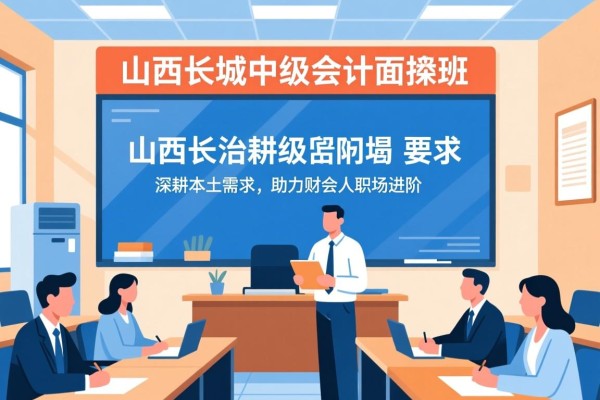 山西长治中级会计面授班，深耕本土需求，助力财会人职场进阶