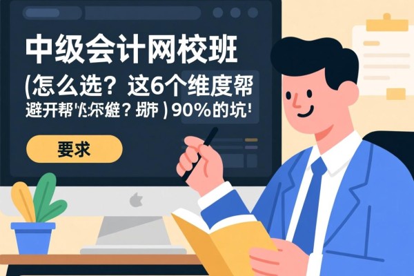 中级会计网校班怎么选？这6个维度帮你避开90%的坑