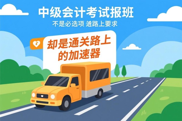 中级会计考试报班，不是必选项，却是通关路上的加速器