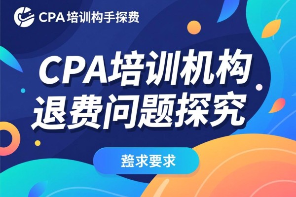 CPA培训机构退费问题探究