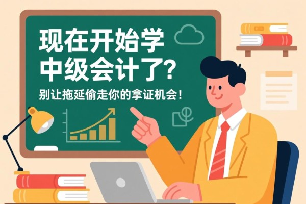 现在开始学中级会计了吗？别让拖延偷走你的拿证机会！