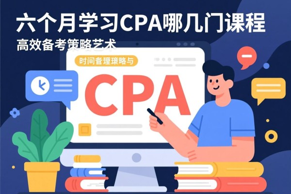 六个月学习CPA哪几门课程，高效备考策略与时间管理艺术