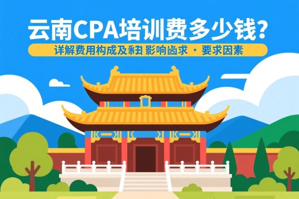 云南CPA培训费多少钱？详解其费用构成及影响因素