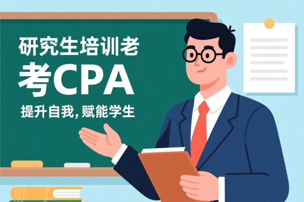 研究生培训老师考CPA，提升自我，赋能学生