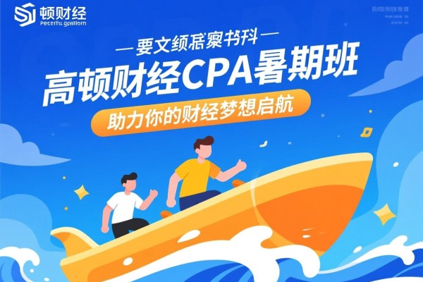 高顿财经CPA暑期班，助力你的财经梦想启航