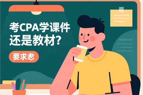 关于考CPA学课件还是教材的思考