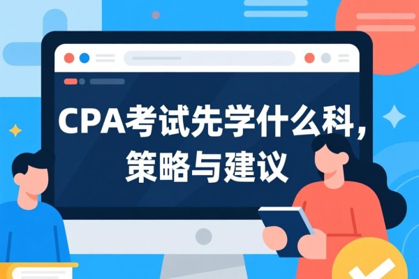 CPA考试先学什么科，策略与建议