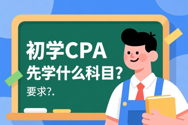 初学CPA，先学什么科目？