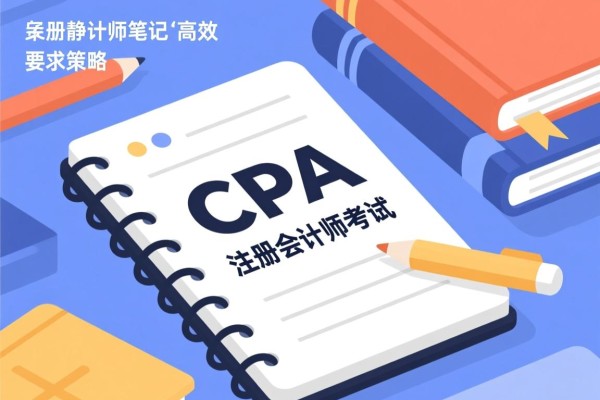 雅静学霸笔记CPA，注册会计师考试的高效备考策略