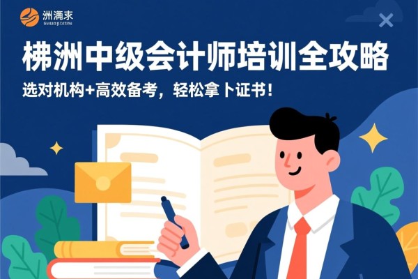 株洲中级会计师培训全攻略，选对机构+高效备考，轻松拿下证书！