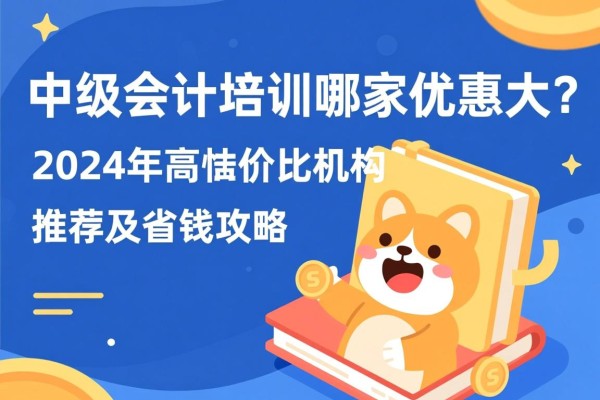 中级会计培训哪家优惠大？2024年高性价比机构推荐及省钱攻略