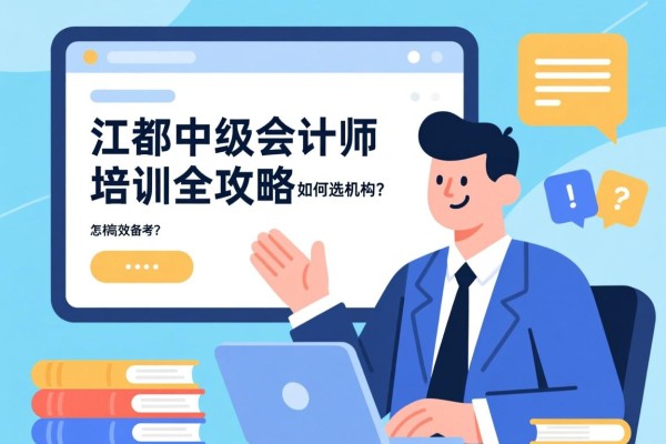 江都中级会计师培训全攻略，如何选机构？怎样高效备考？