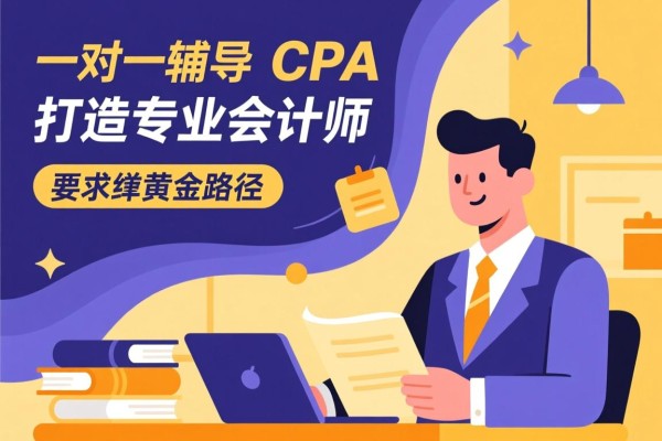 一对一辅导CPA，打造专业会计师的黄金路径