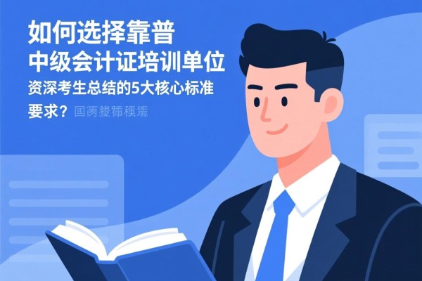 如何选择靠谱的中级会计证培训单位？资深考生总结的5大核心标准