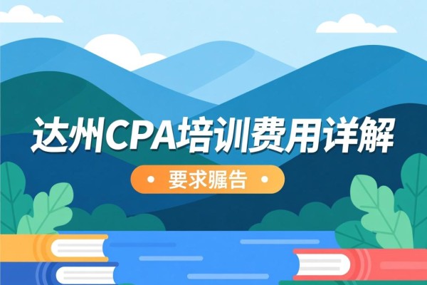 达州CPA培训费用详解
