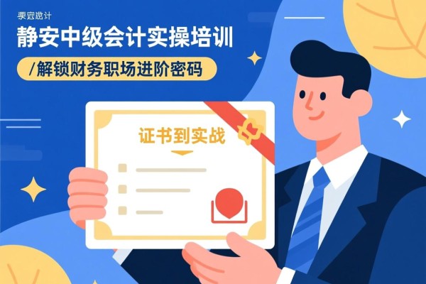 静安中级会计实操培训，从证书到实战，解锁财务职场进阶密码
