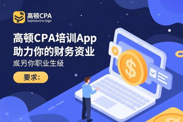 高顿CPA培训App，助力你的财务职业生涯