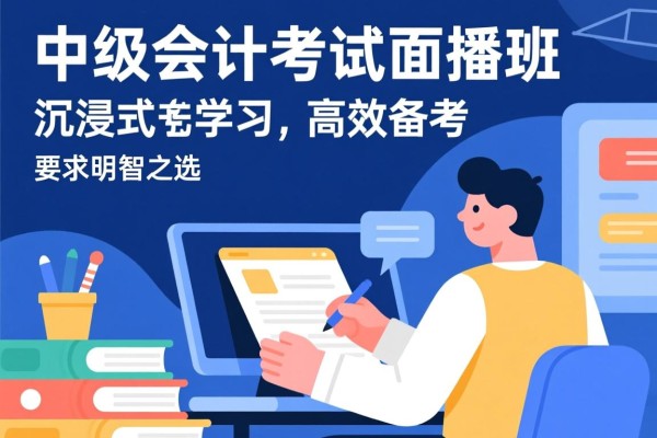 中级会计考试面授班，沉浸式学习，高效备考的明智之选
