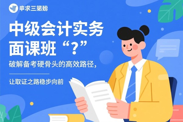 中级会计实务面授班，破解备考硬骨头的高效路径，让取证之路稳步向前