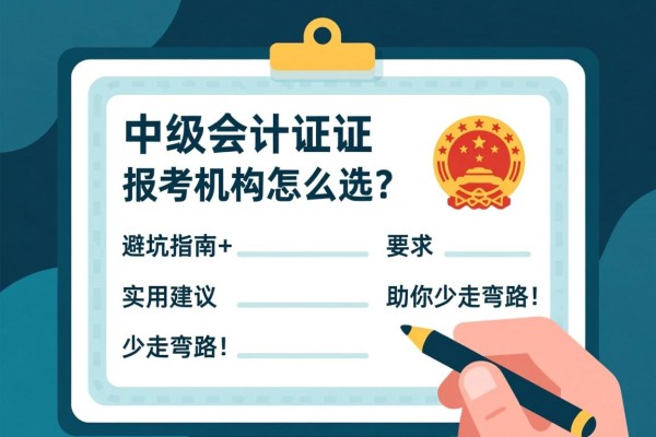 中级会计证报考机构怎么选？避坑指南+实用建议助你少走弯路！