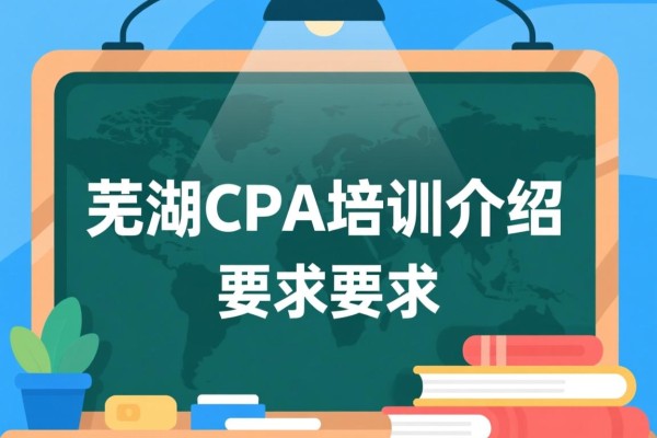 芜湖CPA培训介绍