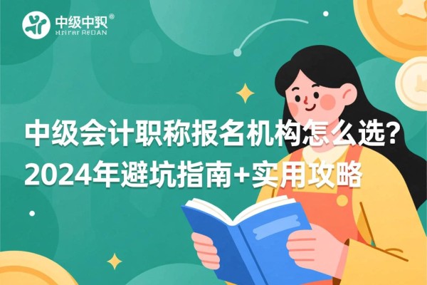 中级会计职称报名机构怎么选？2024年避坑指南+实用攻略