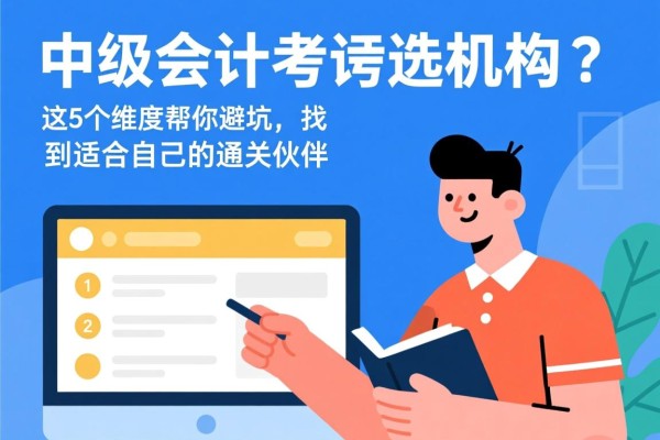 中级会计考证选机构？这5个维度帮你避坑，找到适合自己的通关伙伴