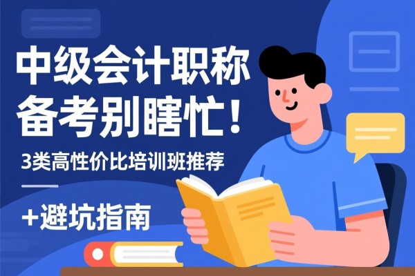 中级会计职称备考别瞎忙！3类高性价比培训班推荐+避坑指南