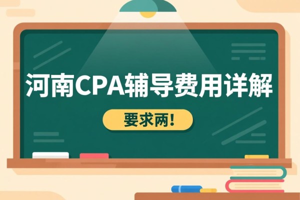河南CPA辅导费用详解