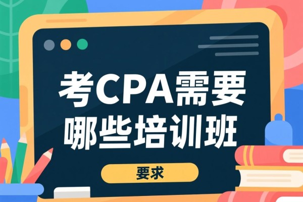 考CPA需要哪些培训班