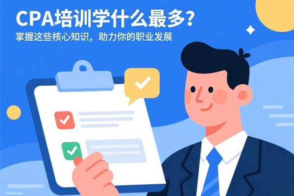 CPA培训学什么最多？掌握这些核心知识，助力你的职业发展