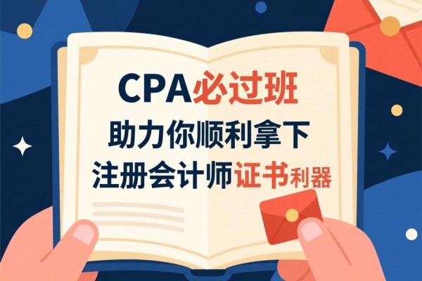 CPA必过班,助力你顺利拿下注册会计师证书的利器 CPA必过班,助力你顺利拿下注册会计师证书的利器