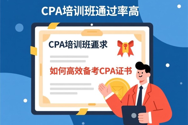 CPA培训班通过率高，如何高效备考CPA证书