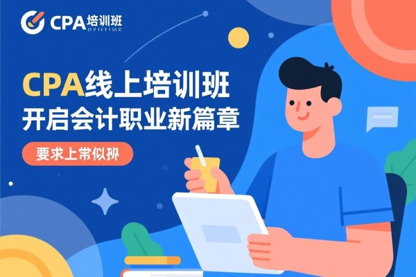 CPA线上培训班，开启会计职业新篇章