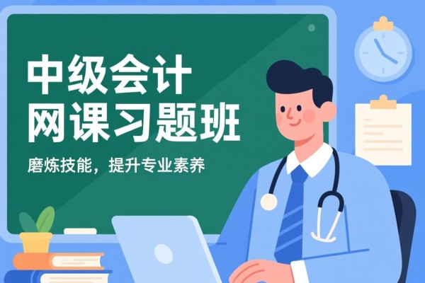 中级会计网课习题班，磨练技能，提升专业素养