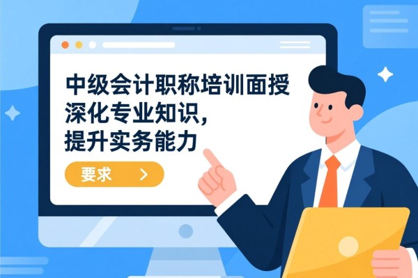 中级会计职称培训面授，深化专业知识，提升实务能力
